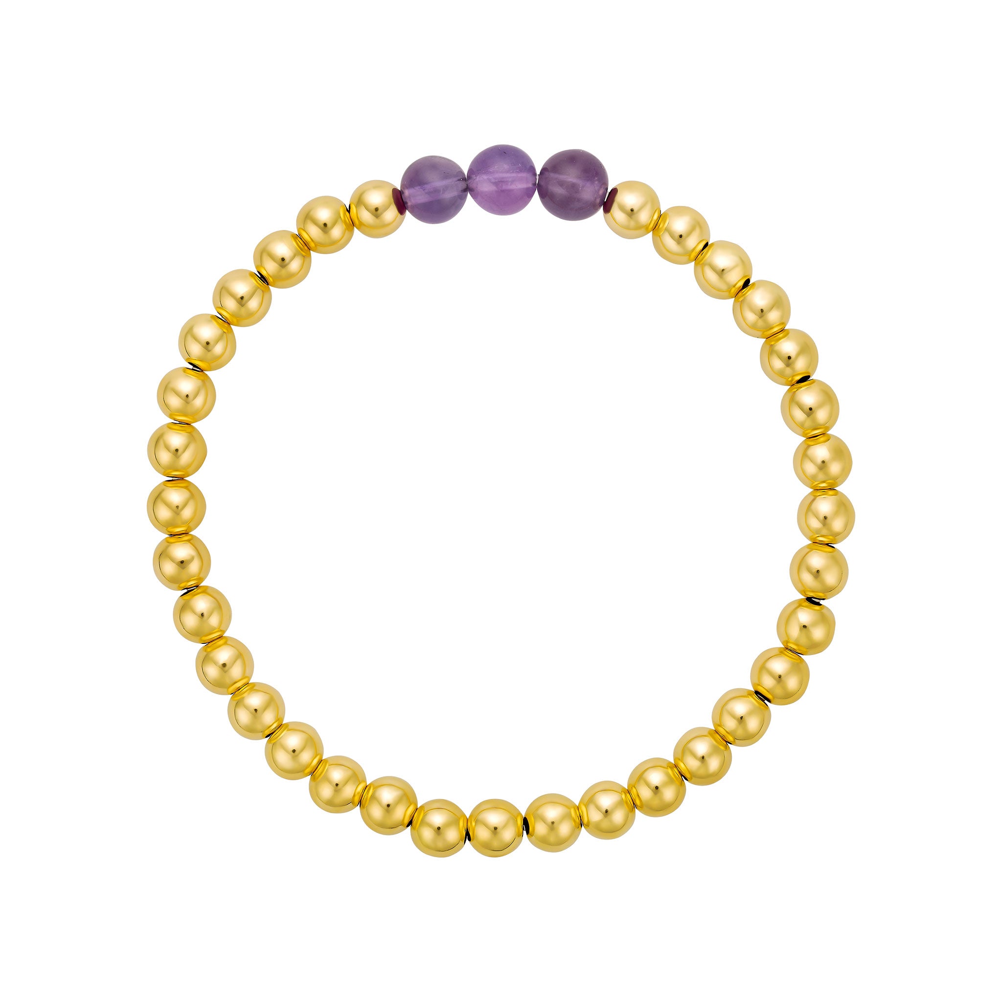 Amethyst & Bead Bracelet | LeahJessica Jewelry